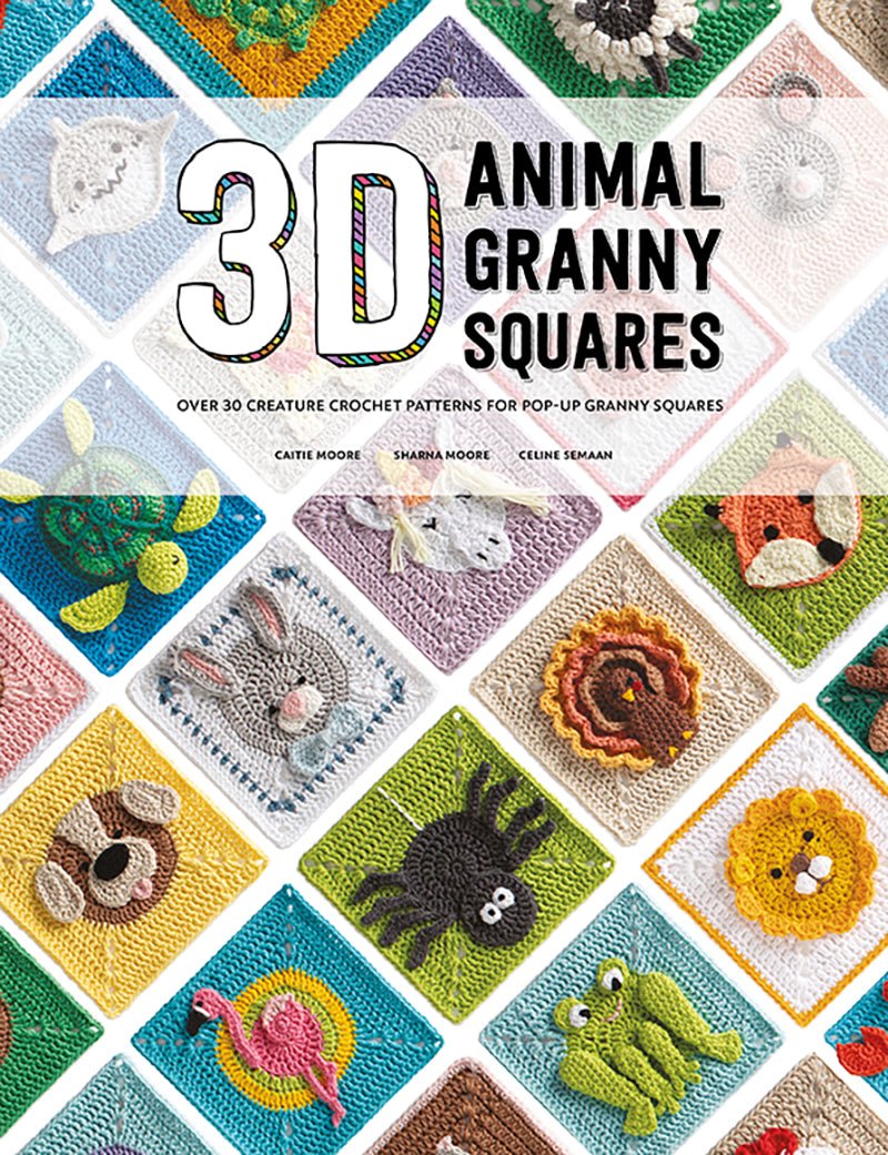 3D Animal Granny Squares - Celine Semaan - The Little Yarn Store