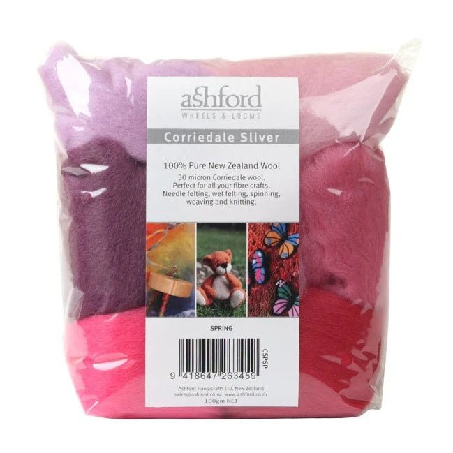 Ashford Corriedale Sliver Packs - Ashford - Spring - The Little Yarn Store