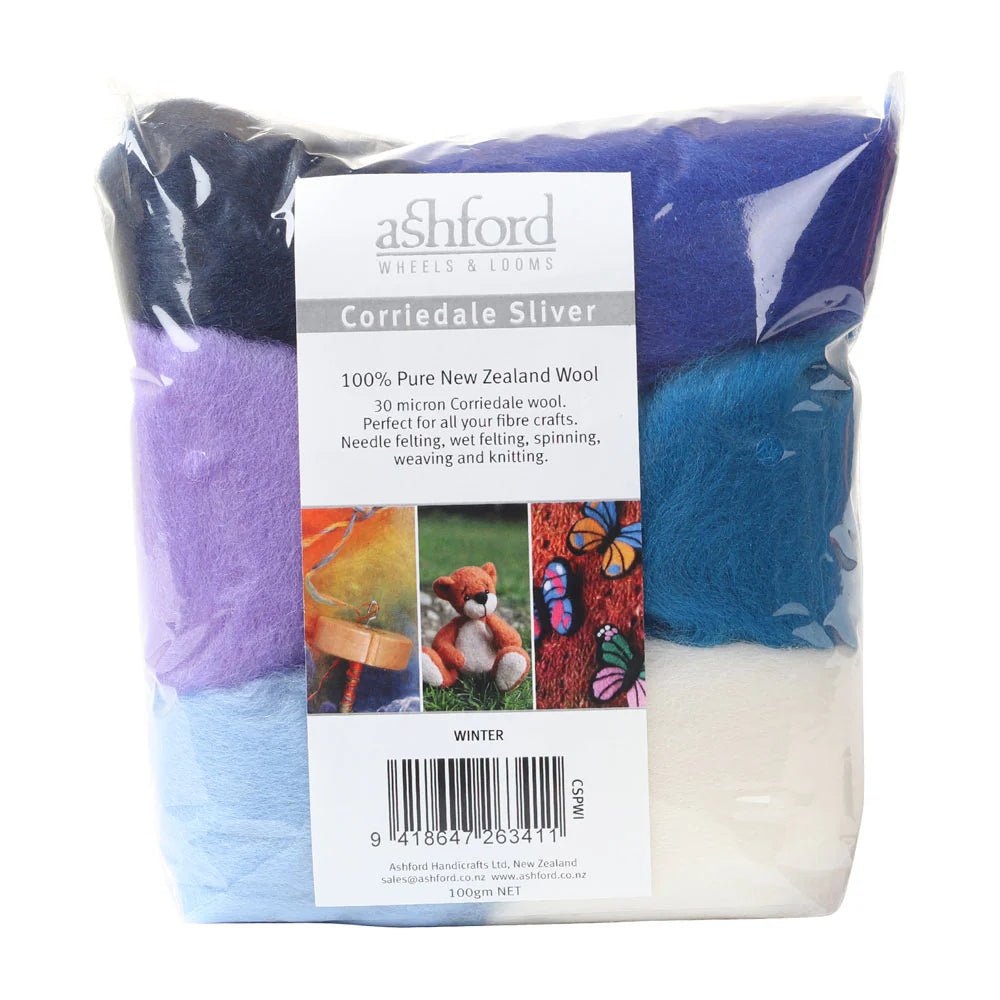 Ashford Corriedale Sliver Packs - Ashford - Winter - The Little Yarn Store