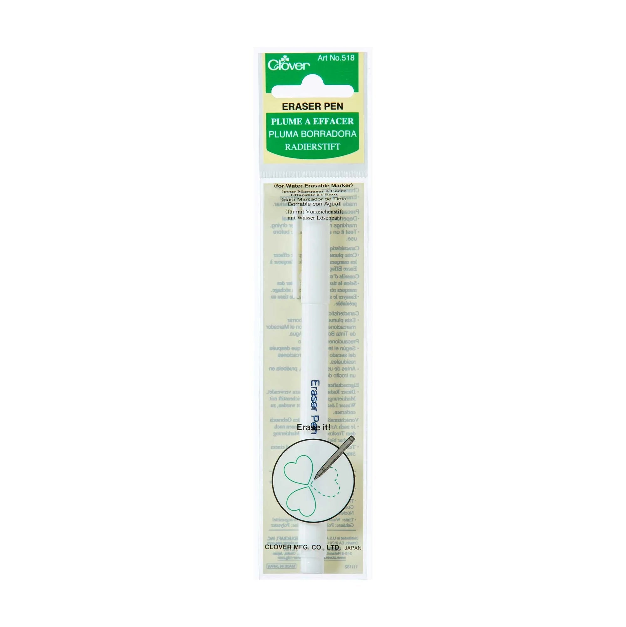 Clover Eraser Pen - Clover - The Little Yarn Store