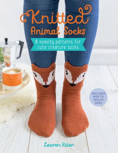 Knitted Animal Socks: 6 Novelty Patterns for Cute Creature Socks - Lauren Riker - The Little Yarn Store