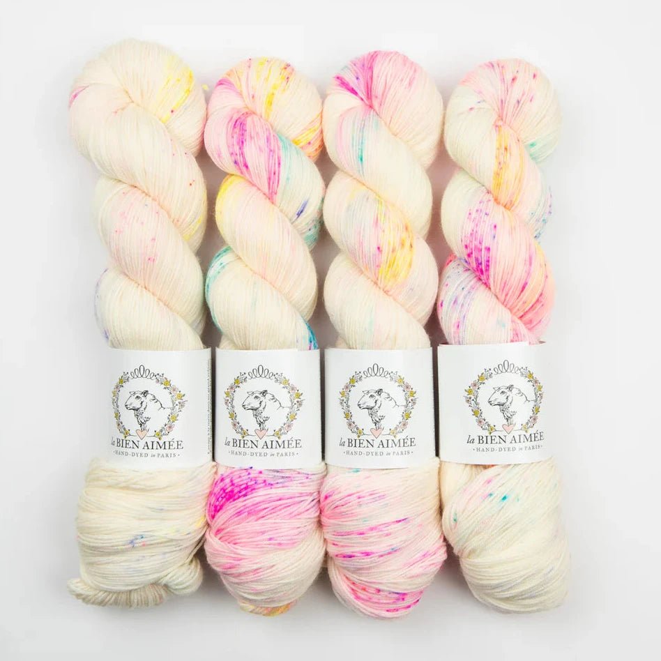 La Bien Aimée Merino Super Sock - La Bien Aimée - Confetti Cake - The Little Yarn Store