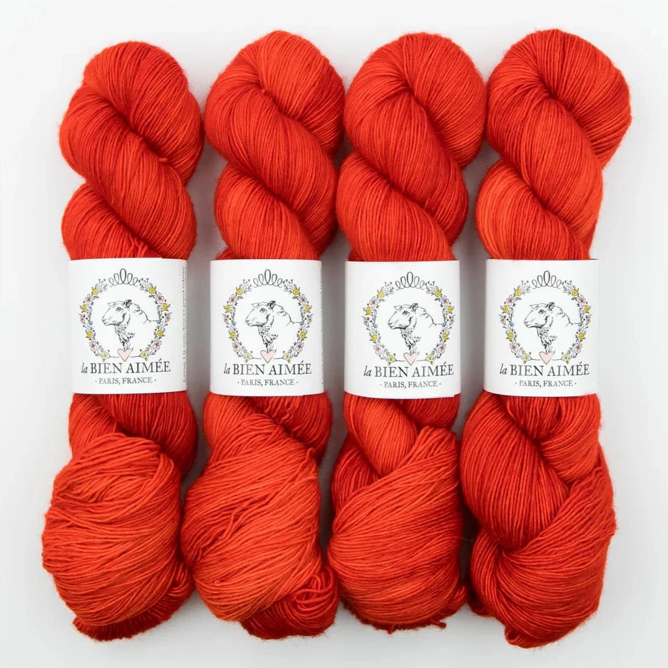 La Bien Aimée Merino Super Sock - La Bien Aimée - Coquelicot Ephémére - The Little Yarn Store