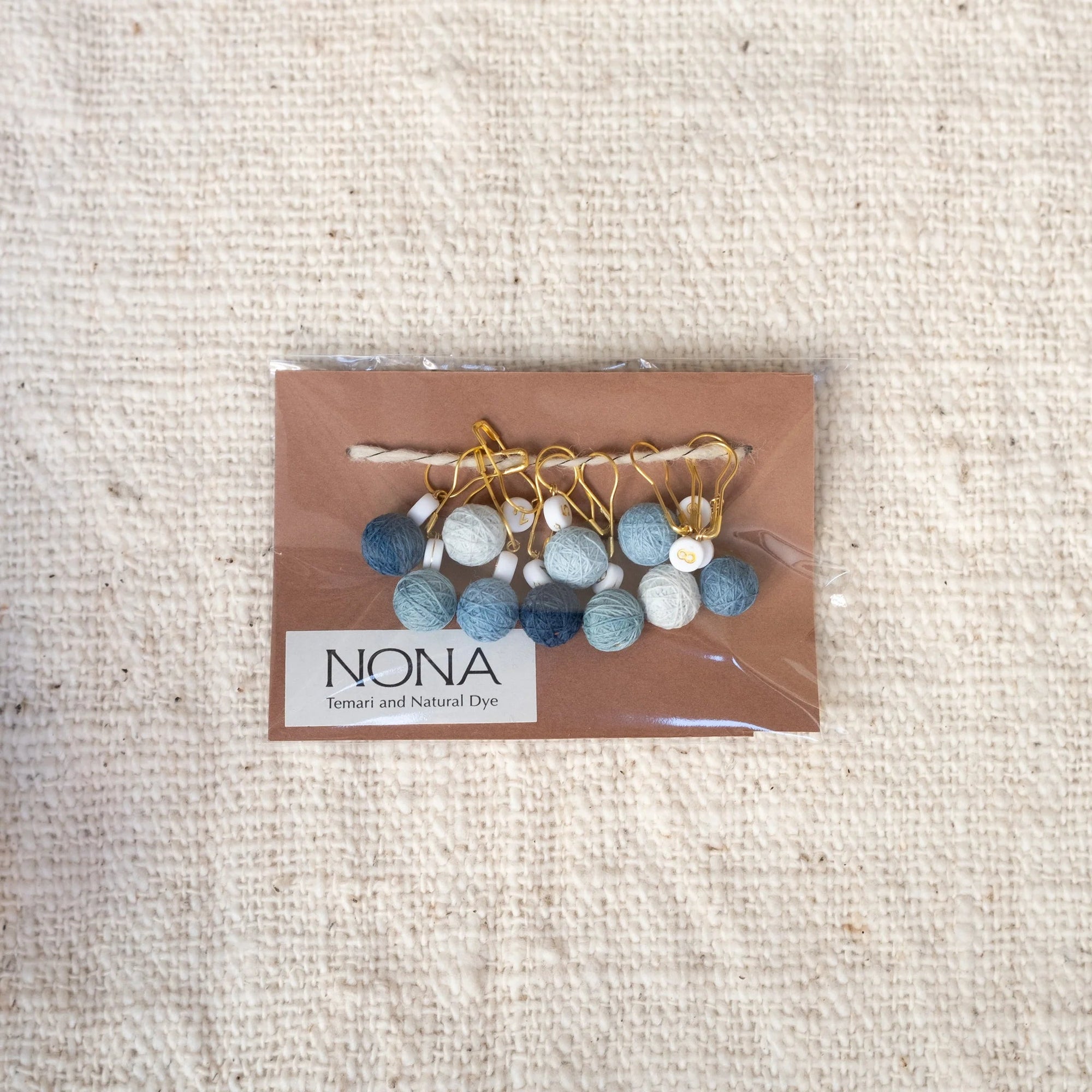 NONA Temari Stitch Markers - NONA - Blue - The Little Yarn Store