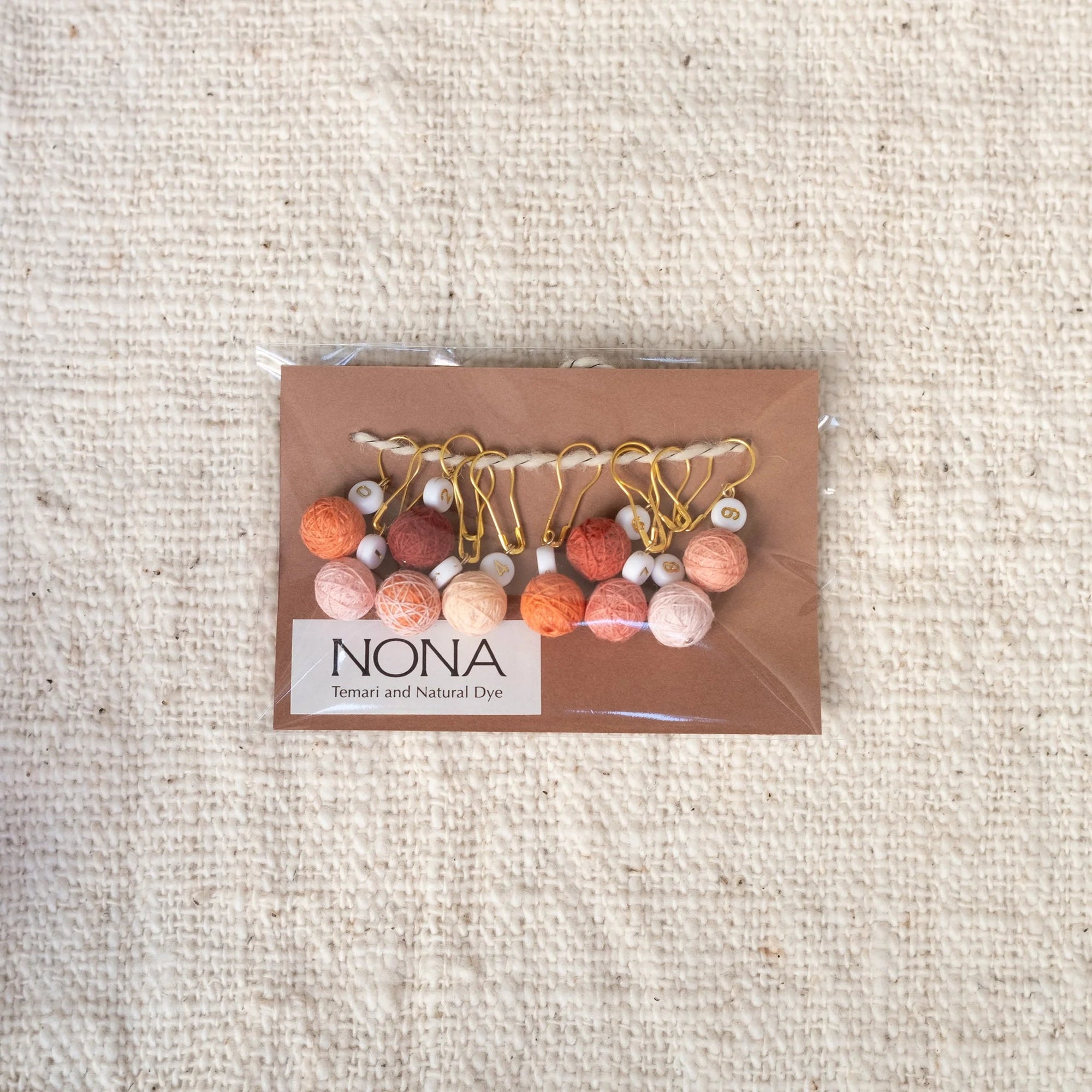 NONA Temari Stitch Markers - NONA - Red - The Little Yarn Store